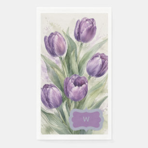 Purple Tulip Napkin