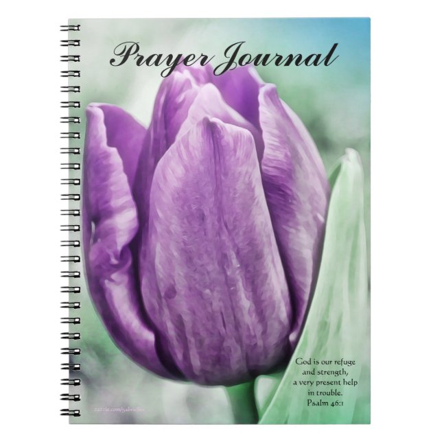 Purple Tulip Prayer Journal (Front)