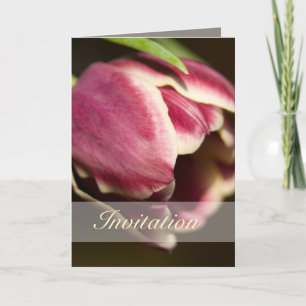 Purple Tulip • Wedding Invitation Card