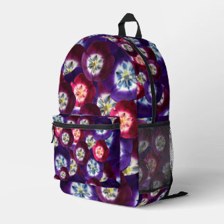 Purple Tulips Gift Box Printed Backpack
