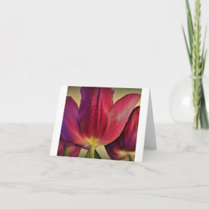 Purple Tulips  Note Card
