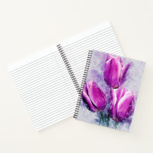 Purple Tulips Notebook