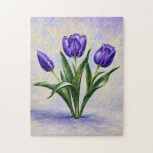 Purple Tulips Puzzle