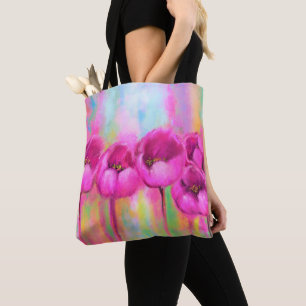 Purple Tulips Tote Bag