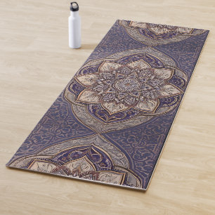Purple Turkish Mandala  Yoga Mat