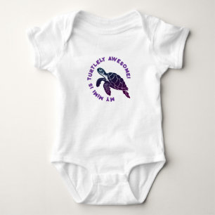 Purple Turtle MIMI Baby Bodysuit