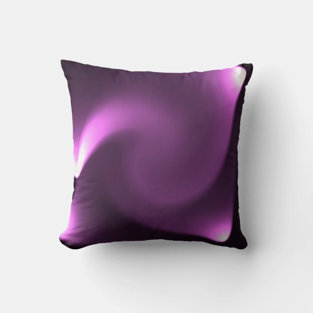 Purple Twirling Lights Cushion (Front)