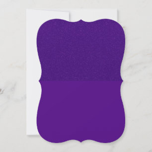 Purple Two-Tone Bracket-Edge Flat Card – Customise