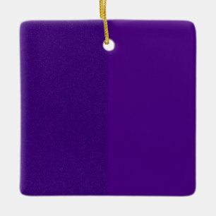 Purple Two-Tone Square Ornament – Customisable