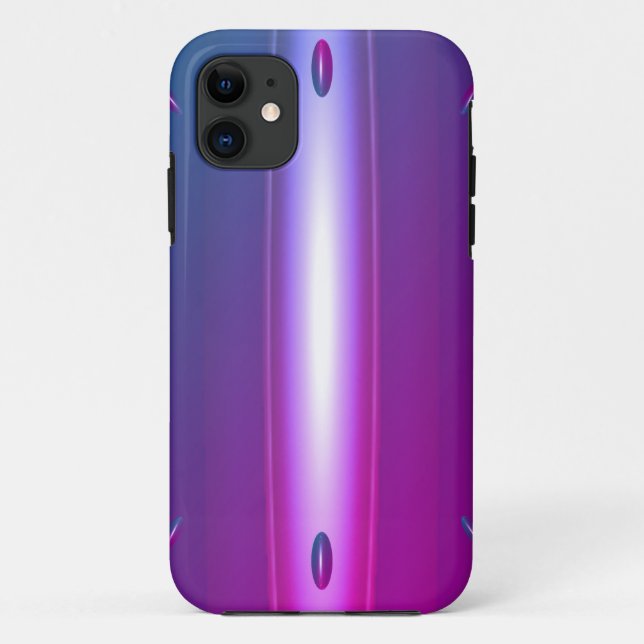 Purple UFO Metallic-like Case-Mate iPhone Case (Back)