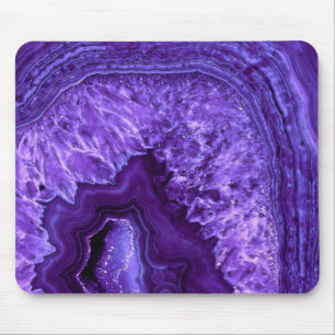 Purple Ultra Violett Agate Mineral Gemstone Mouse Pad