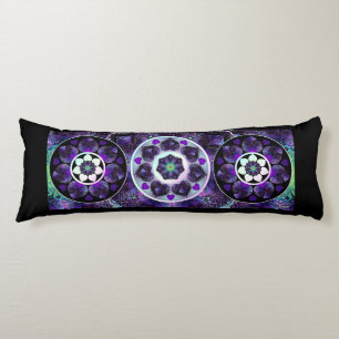 Purple umbrella & hearts .7 body cushion