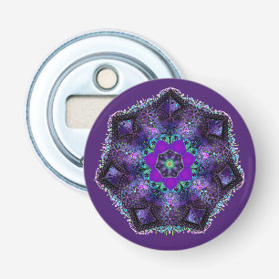 Purple umbrella & hearts .7 bottle opener