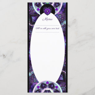 Purple umbrella & hearts .7 menu