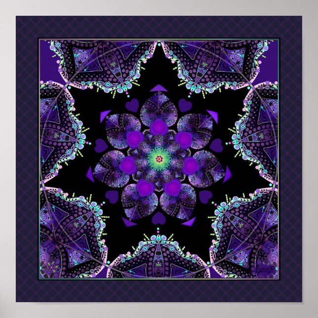 Purple umbrella & hearts .7 poster (Front)