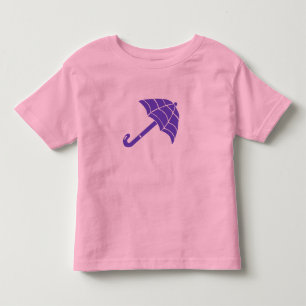 Purple Umbrella Toddler Ringer T-Shirt