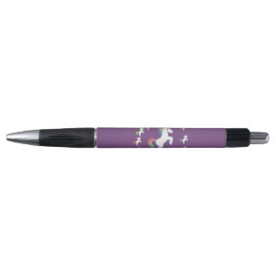 Purple Unicorn Circle Ink Charm