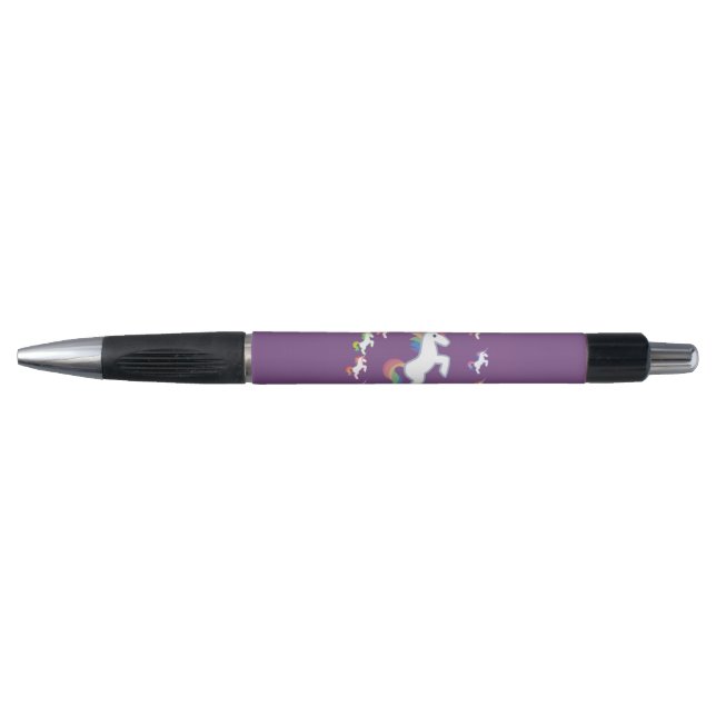 Purple Unicorn Circle Ink Charm (Front)