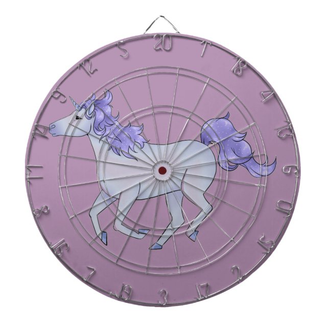 Purple Unicorn Dartboard (Front)