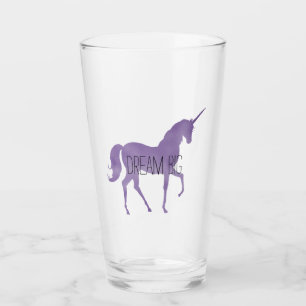 Purple Unicorn Glass