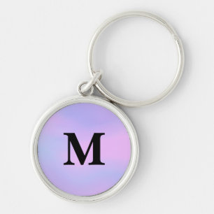 Purple unicorn gradient Custom Name Keychain