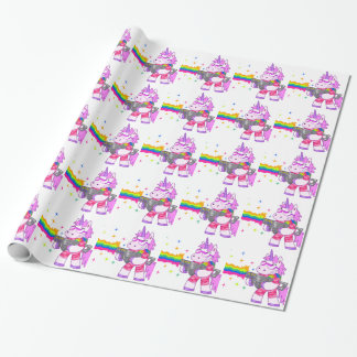 Purple Unicorn - Gun Wrapping Paper