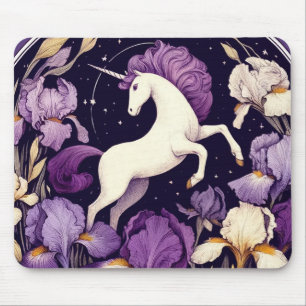 Purple Unicorn irises Unicorns Iris                Mouse Pad