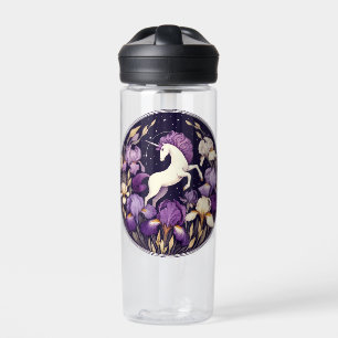 Purple Unicorn irises Unicorns Iris Water Bottle