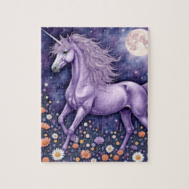 Purple Unicorn Jigsaw Puzzle (Vertical)
