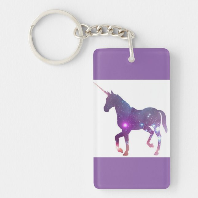 PURPLE UNICORN KEY RING (Front)