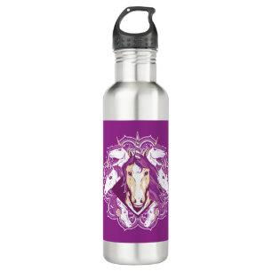 Purple Unicorn Mandala 710 Ml Water Bottle