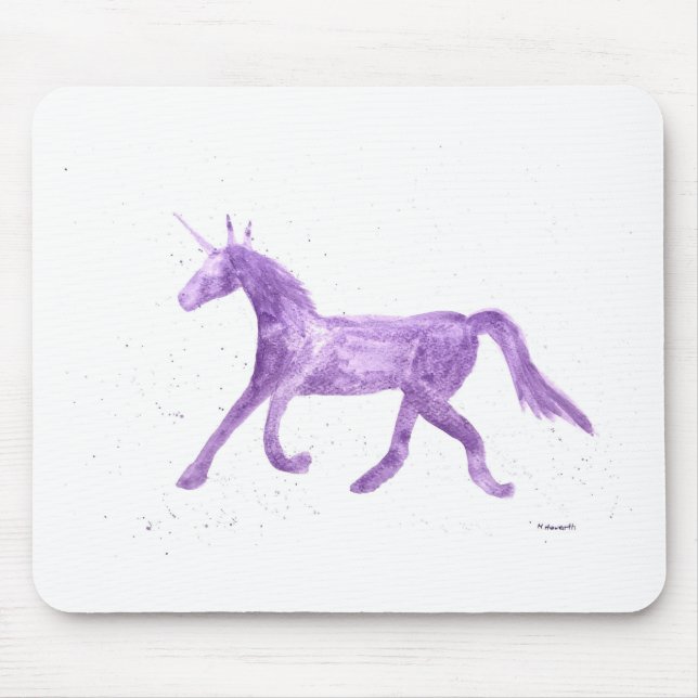 Purple unicorn mouse pad (Front)