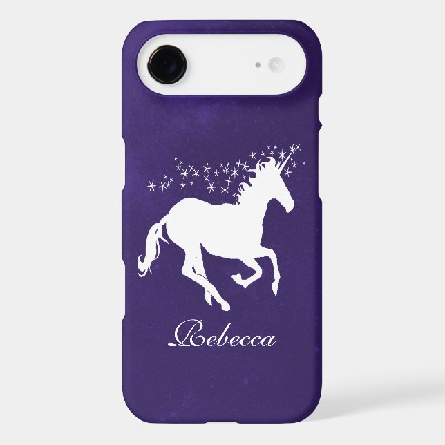 Purple Unicorn Personalised Case-Mate iPhone Case (Back)