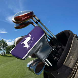 Purple Unicorn Personalised Golf Head Cover