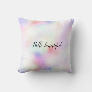 Purple Unicorn Pink Peach Rainbow Cushion