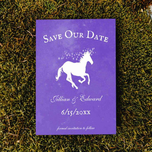Purple Unicorn Save The Date Announcement (Creator Uploaded)