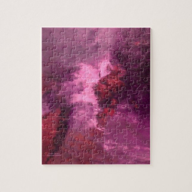 "PURPLE UNIVERSE ABSTRACT" JIGSAW PUZZLE (Vertical)