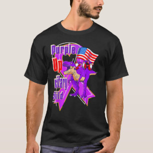 Purple Up For Military Child Month Dandelion Spark T-Shirt