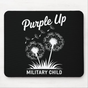 Purple Up For Military Kids Dandelion Military Chi Mouse Pad
