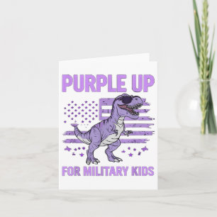 Purple Up For Military Kids Flag Military Child Mo Card