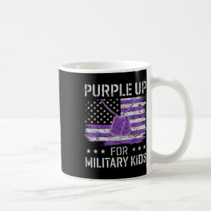 Purple Up For Military Kids Flag Military Child Mo Coffee Mug