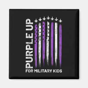 Purple Up For Military Kids Flag Military Child Mo Magnet