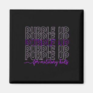 Purple Up For Military Kids Military Child Month B Magnet