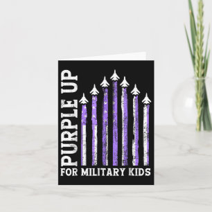 Purple Up For Military Kids Military Child Month Card