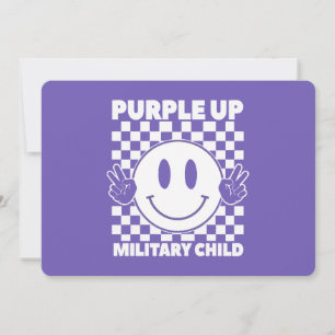 Purple Up For Military Kids Military Child Month Invitation
