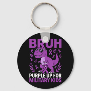 Purple Up for Military Kids Military Child Month Key Ring