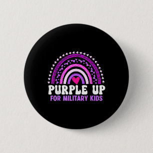 Purple Up For Military Kids Military Child Month R 6 Cm Round Badge