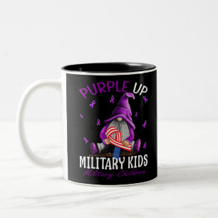 Purple Up For Military Kids Military Child Month Two-Tone Coffee Mug