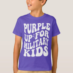 purple up for military kids military children T-Shirt
