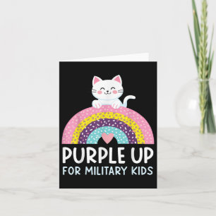 Purple Up For Military Kids Month Military Child R Card